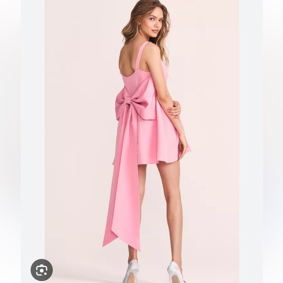 Loveshackfancy Pink Bow Spin Dress - Picture 2 of 7